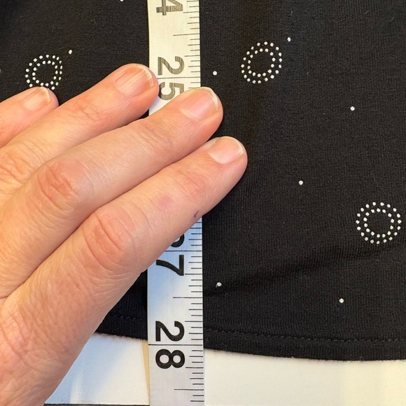 Reitmans Gamber & Grace Blue Long Sleeve stretchy Fitted Blouse women's size M - Picture 8 of 8